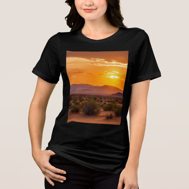 Coucher de Soleil dans le Désert - Bella+Canvas Wo (Frente)