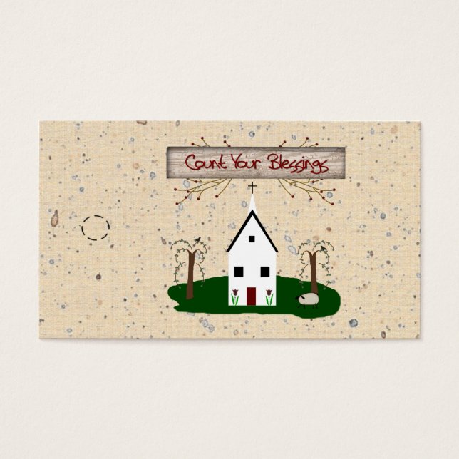 Count Your Blessings Church Hang Tag (Frente)