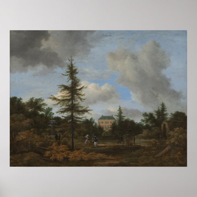 Country House - Jacob van Ruisdael Fine Art Poster (Frente)