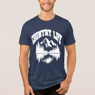 Country Life Mountain Gráfico Unisex