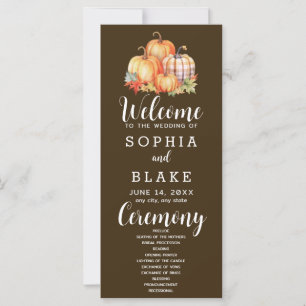 Country Pumpkins Xadrez Queda Programa de Casament