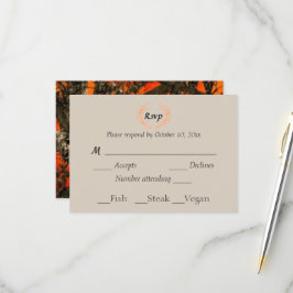 Country Rustic Antlers Camo RSVP