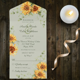 Country Sunflower em Sage Green