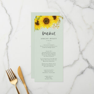 Country Sunflower   Menu Janto Casamento de Casa d