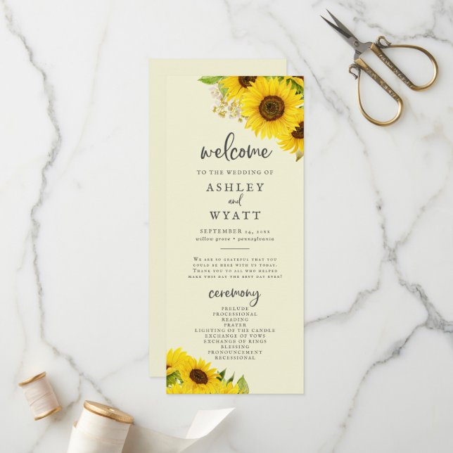 Country Sunflower | Programa Casamento Amarelo (Frente/Verso In Situ)