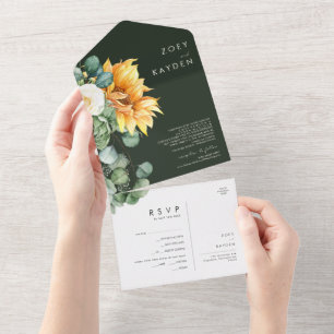 Country Sunflower Selo Verde e Amarelo E Envio