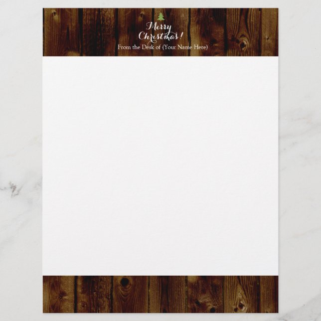 Country Vintage Wood Feliz Natal (Frente)