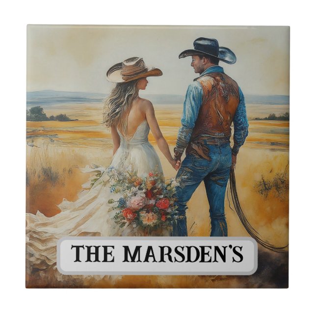 Country Western Wedding Watercolor (Frente)