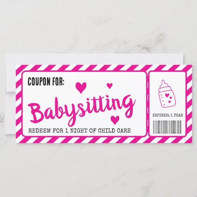 Coupon Babysitting (Frente)