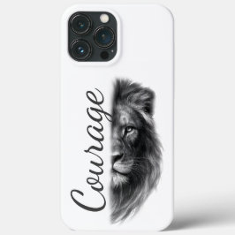 Courage Lion Artistic Minimal-