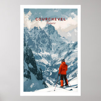 Courchevel Ski Poster 1