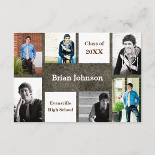 Couro de Seis/Sete Fotos - Anúncio de Formando 3x5