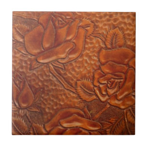 Couro floral da castanha-do-oeste