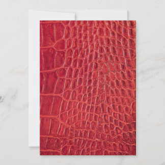 Couro-jacaré vermelho-escura