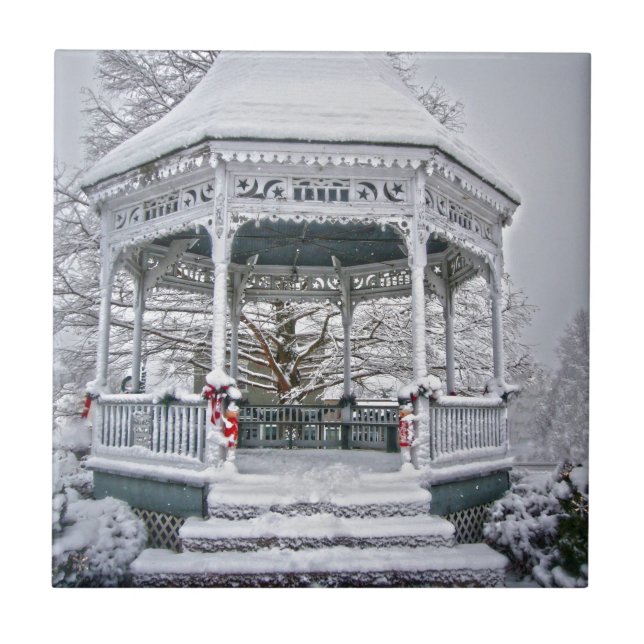 Courthouse Gazebo na neve (Frente)