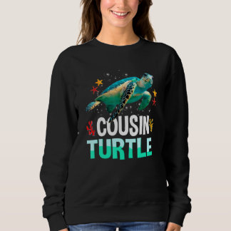 Cousin Turtle Família Correspondente Camisas Tarta