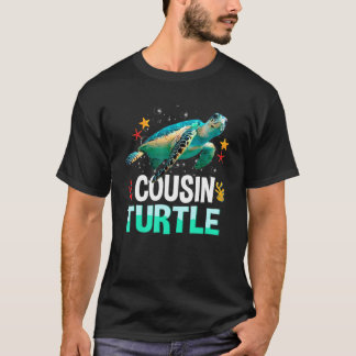 Cousin Turtle Família Correspondente Camisas Tarta