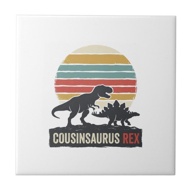 Cousinsaurus Rex Funny Dinosaur Vintage Shirt Desi (Frente)