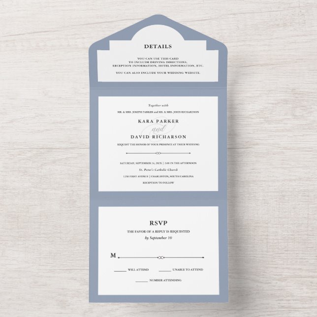 Couture Elegante | Casamento de Dusty Blue (Inside)