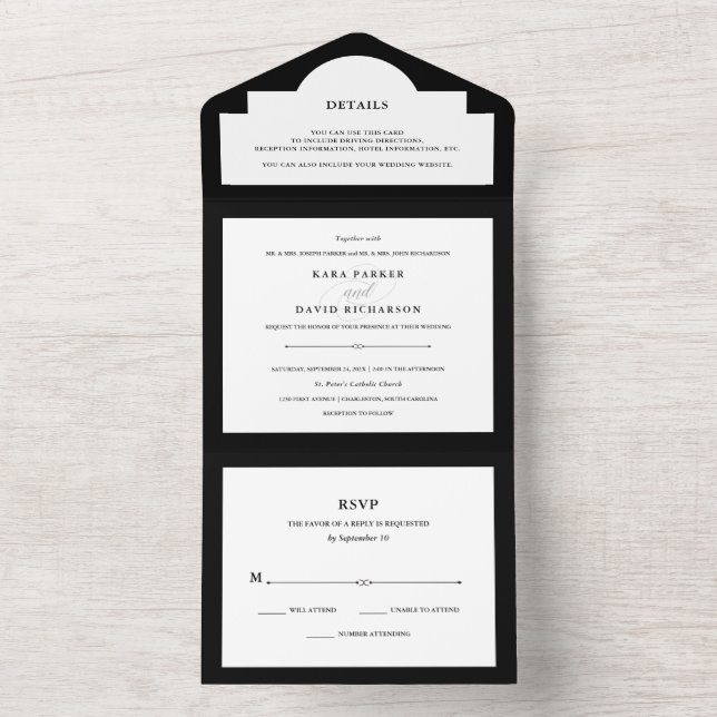 Couture Elegante | Casamento Negro e Branco (Inside)