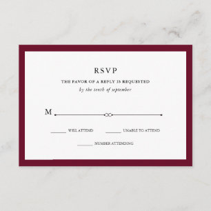 Couture Elegante RSVP de Marsala