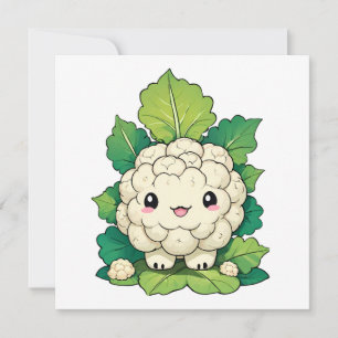 Couve-flor Kawaii