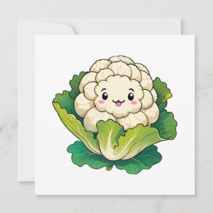 Couve-flor Kawaii