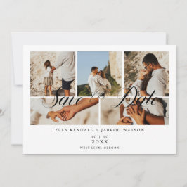 Covid19 Chic Black Trendy Collage 5 Fotos Casament