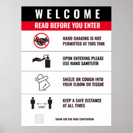 COVID ENTRANCE Poster