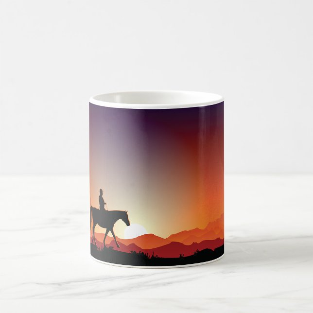 Cowboy Andando Uma Caneca De Cavalo (Criador carregado)