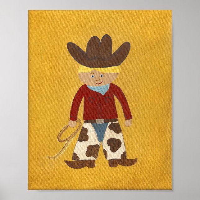 Cowboy Clyde Nursery Art - IMPRESSÃO (Frente)