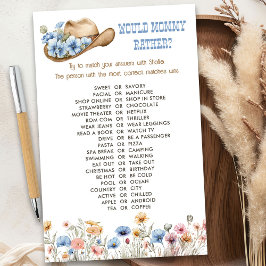 Cowboy Flor Silvestre O Jogo da Chuveirinho Quem a