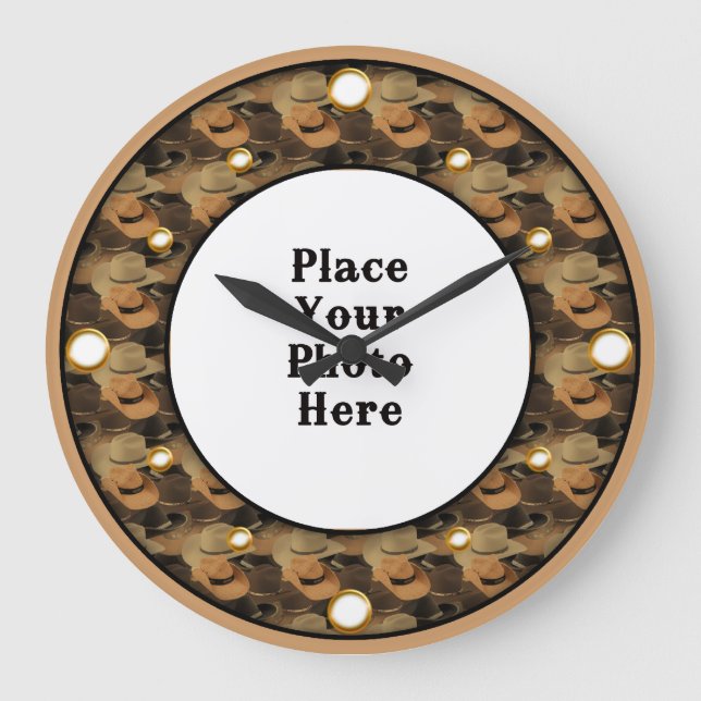 Cowboy Odeia Seu Relógio De Parede Fotográfica (Frente)