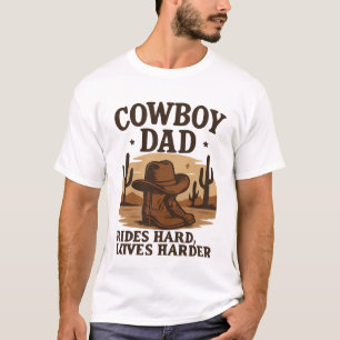 cowboy pai caminha duro colmeia camisa mais dura