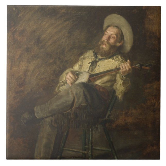 Cowboy tocando banjo e cantando música country (Frente)