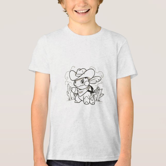 cowboy turtwig wild west tee (Frente)