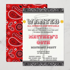 Cowboys & Cowboys Bandana - Convidados para Festas