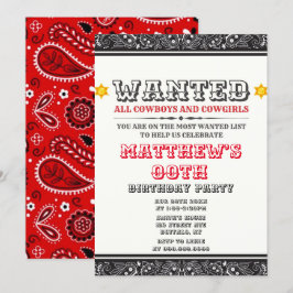 Cowboys & Cowboys Bandana - Convidados para Festas