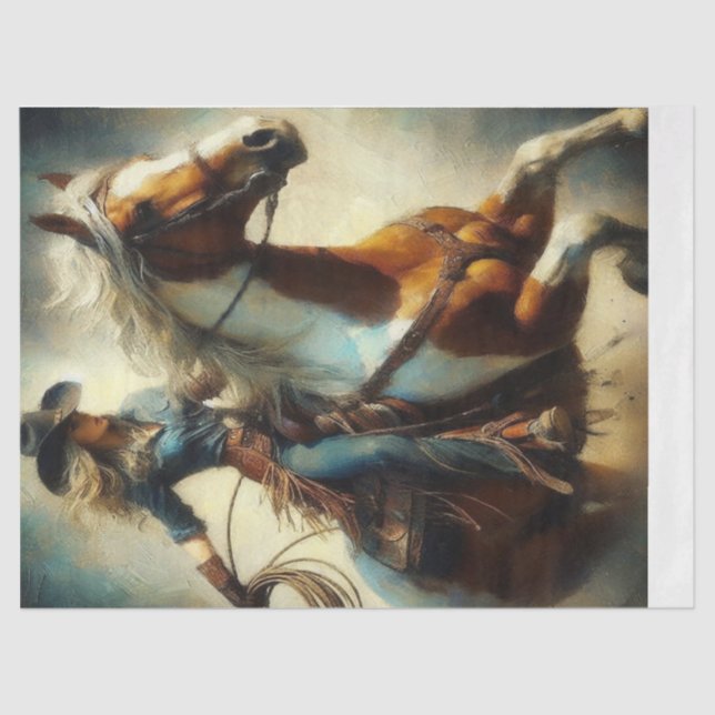 Cowgirl 1 Papel Tecido (Frente )