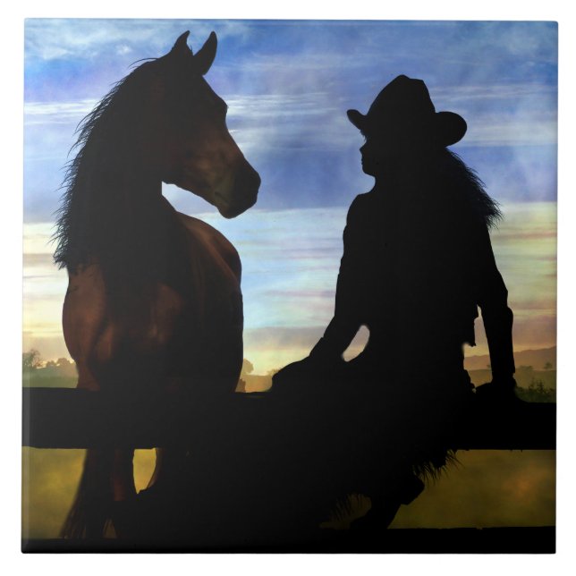 Cowgirl and Horse Country Oeste (Frente)