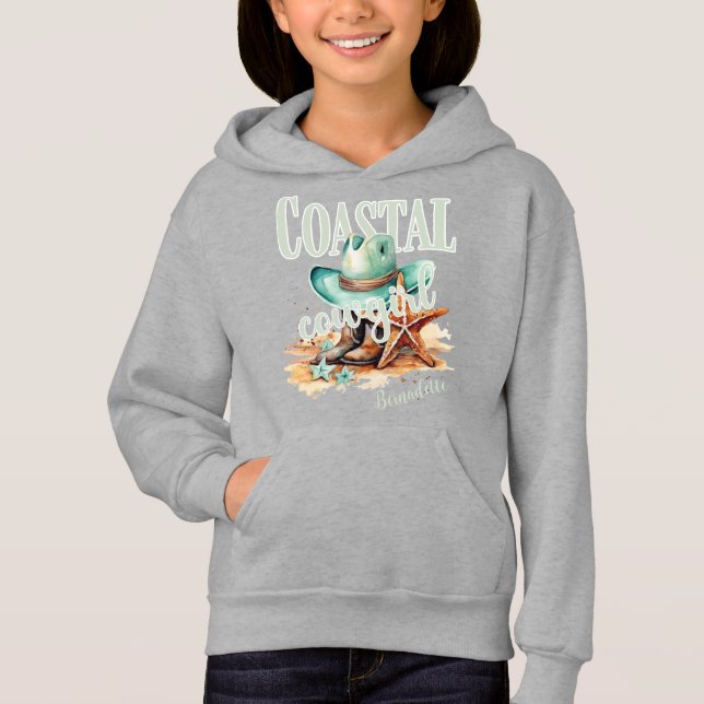 Cowgirl Costeira com Nome Personalizado (Frente)
