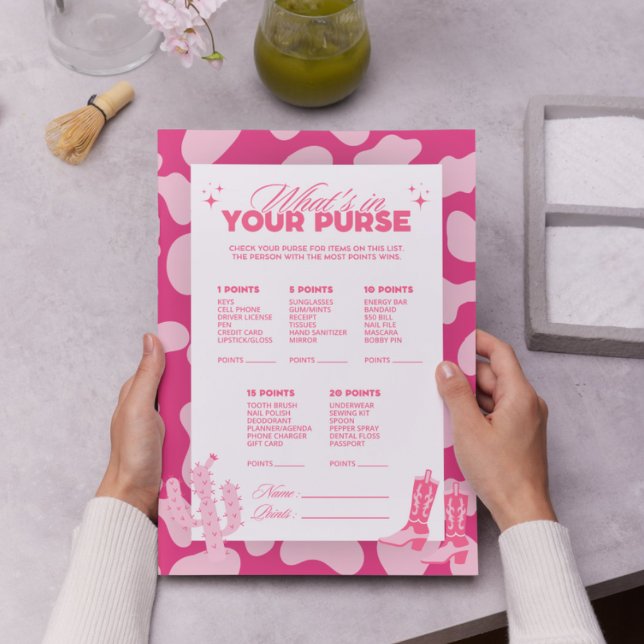 Cowgirl Rosa Disco O que há em seus cartões de jog (Criador carregado)