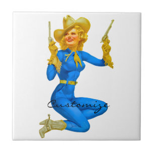 Cowgirl Thunder_Cove de Pin-up de Arranque