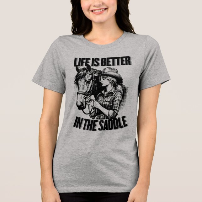 Cowgirl With Horse (Frente)