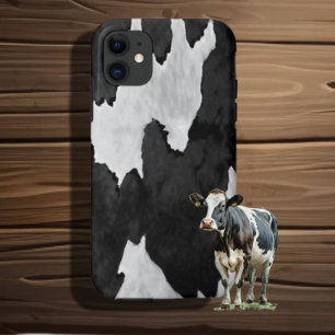 Cowhide Black n White Case-Mate capas de iphone
