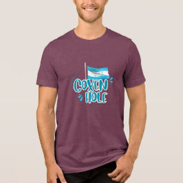 Coxen Hole com Bandeira de Honduras