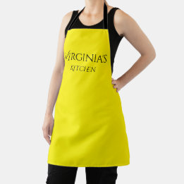Cozinha Amarela Limão Personalizada Apron