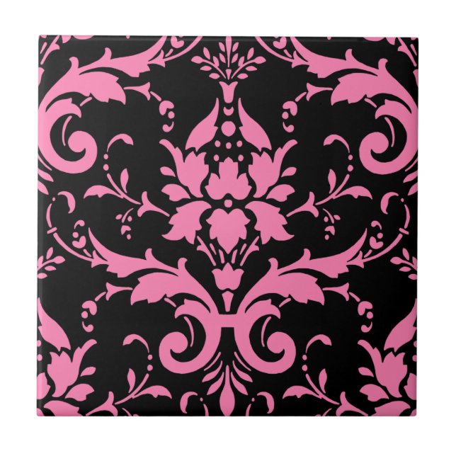 Cozinha Correspondente a Damasco Rosa e Negro (Frente)