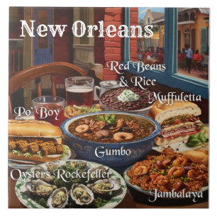 Cozinha de Comida da Culinária de Nova Orleans