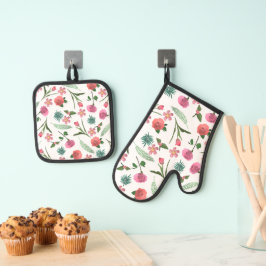 Cozinha de Ênfase Rosa 3D Floral de Molho Vintage